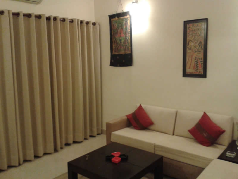 Fully Furnished 1BHK Apartment Flat Residential Unit House Home Villa Bungalow Independent Accommodation to lease rent out available in Saket Posh Area of South Delhi India, Suitable for NRI Expats Foreign Nationals Embassy Staffs in India Call Mr Brij Kumar +91 99996 70006, 99996 80006,Freehold India Realtors